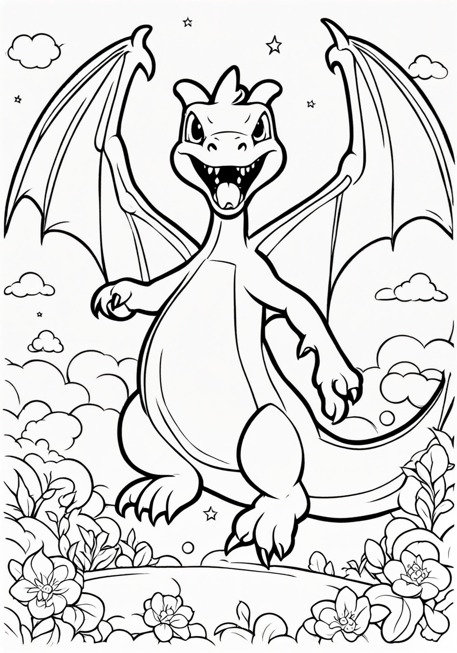 Charizard Pokemon Coloring Page