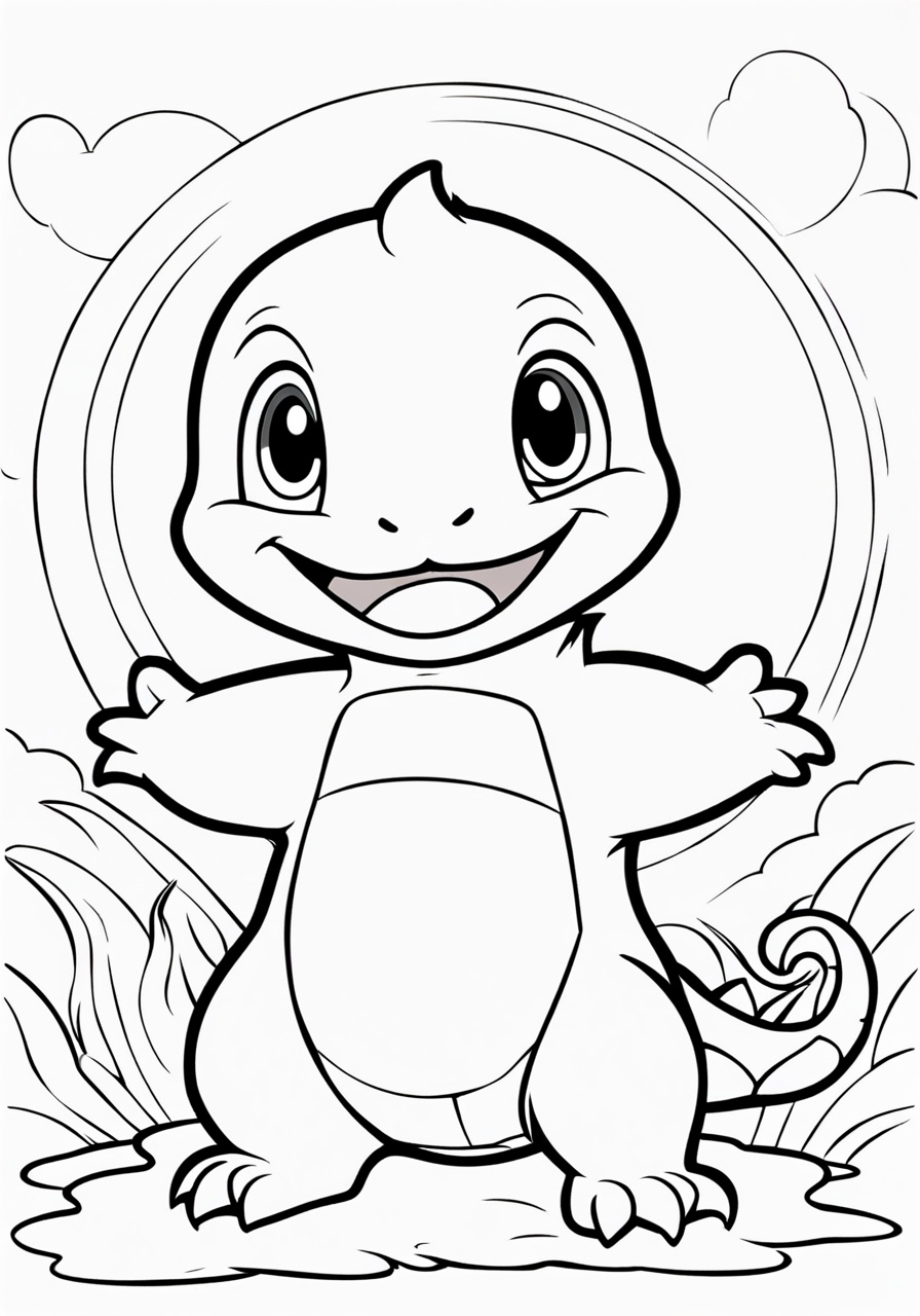 Charmander Pokemon Coloring Page