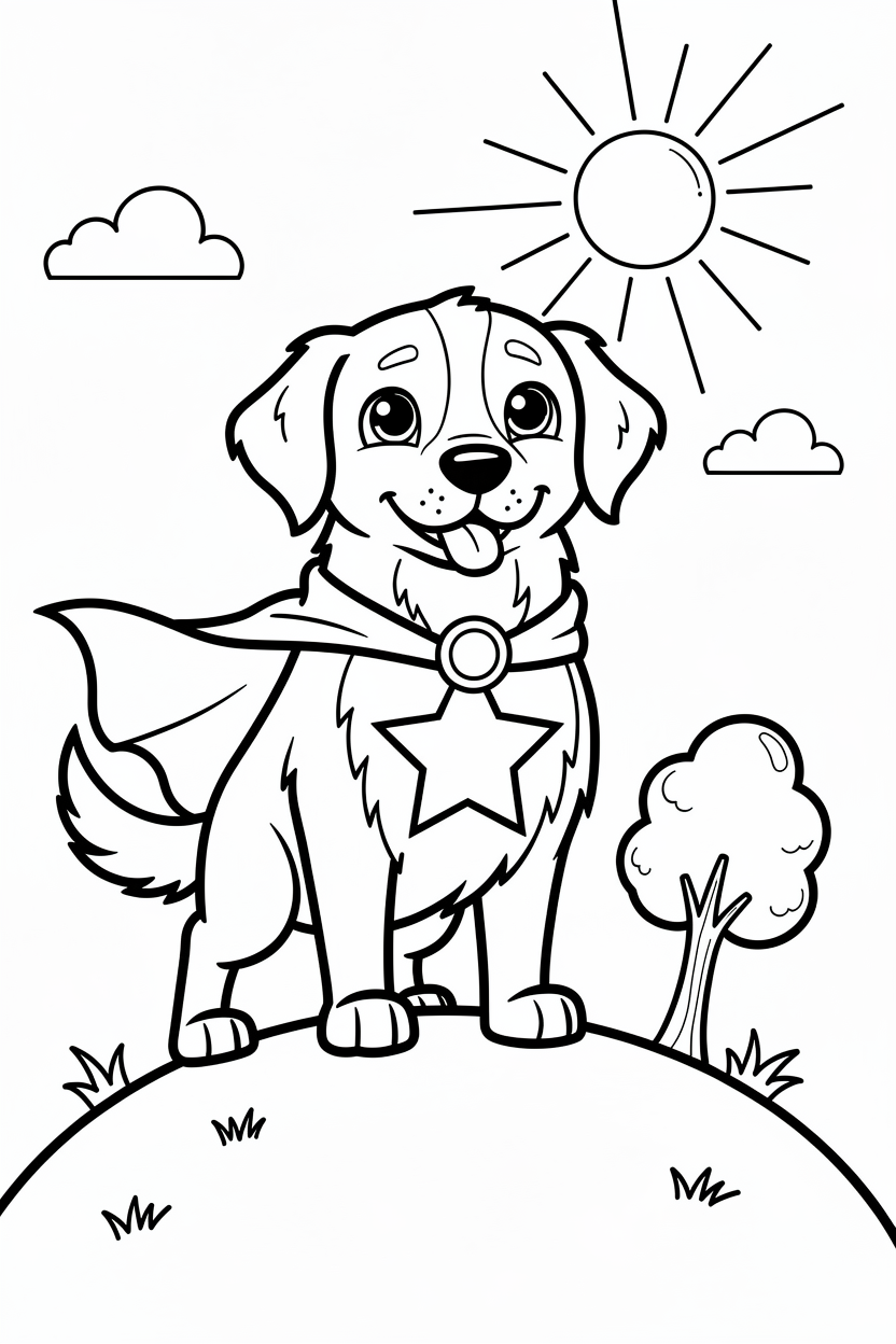 Space explorer coloring page